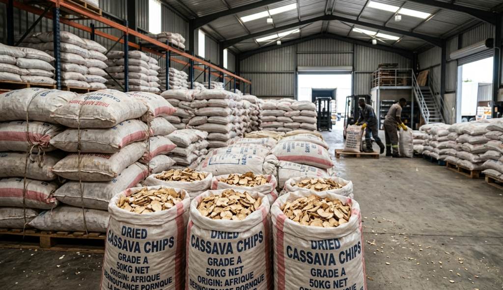 dried cassava chips